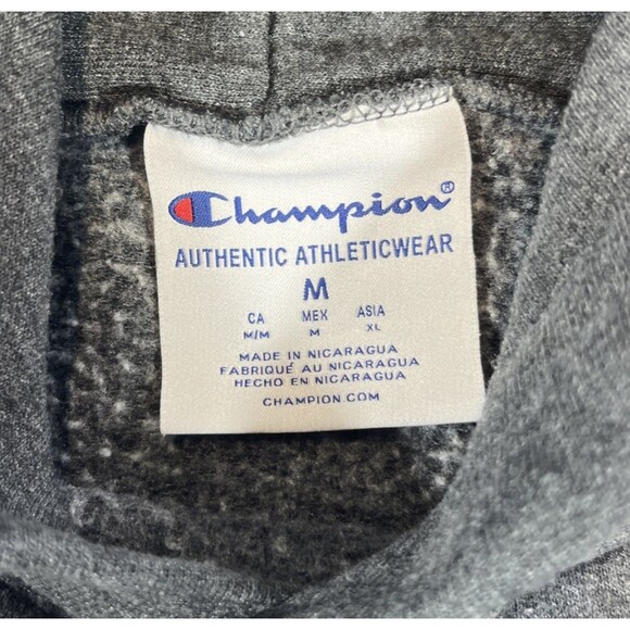 Mississippi State Bulldogs Mens Medium Gray‎ Champion Pullover Sweatshirt Hoodie - Picture 3 of 5